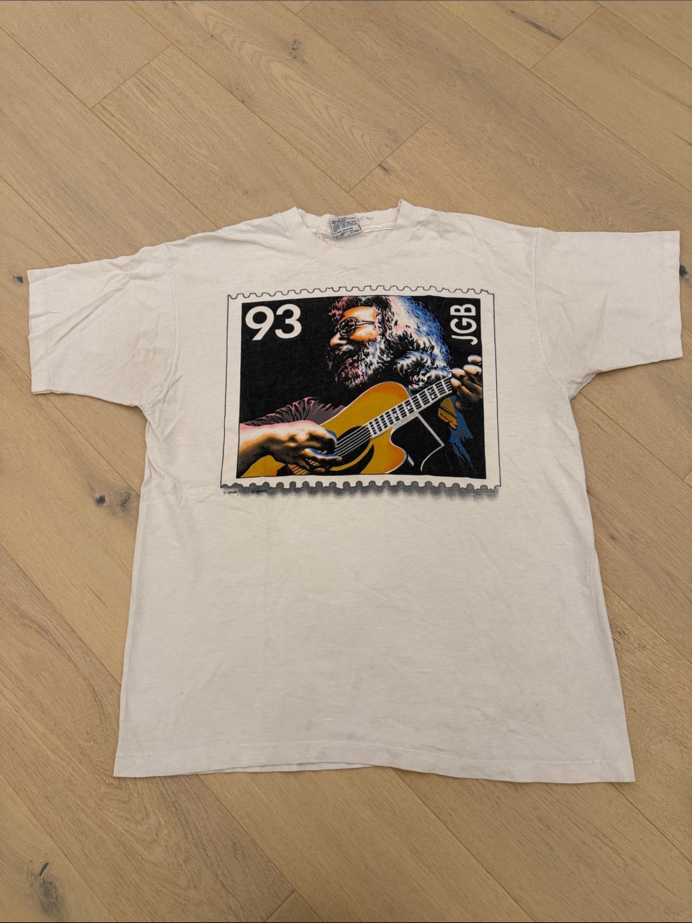 Vintage 90’s Jerry Garcia Tour White Men’s T-Shirt